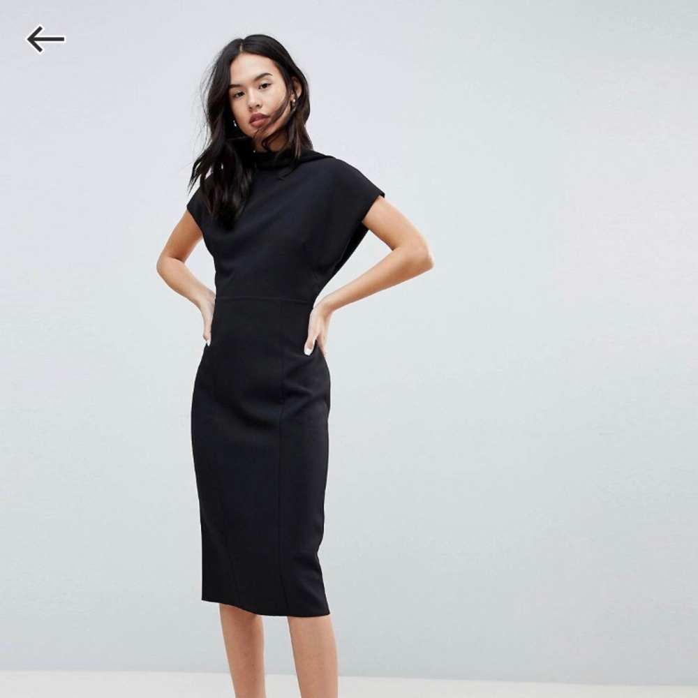 Asos open back midi dress size 6
